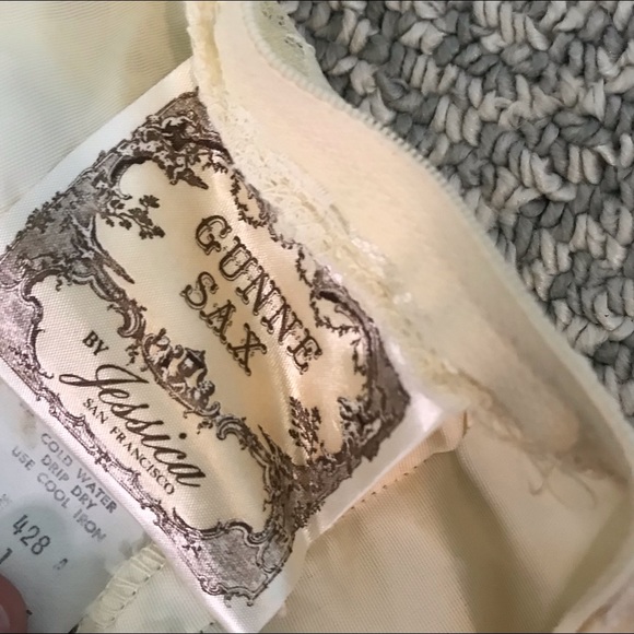 Gunne Sax High Collar Cottagecore Dress 11 - Picture 9 of 10